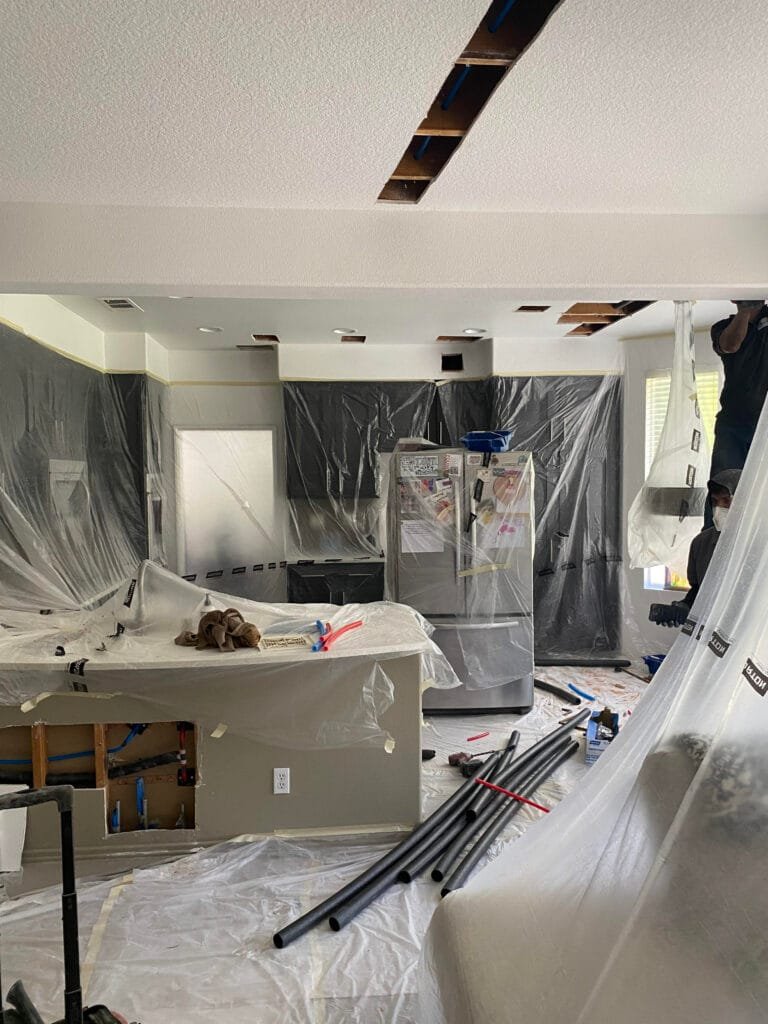 Whole house repiping service replacing old plumbing with new PEX and copper lines