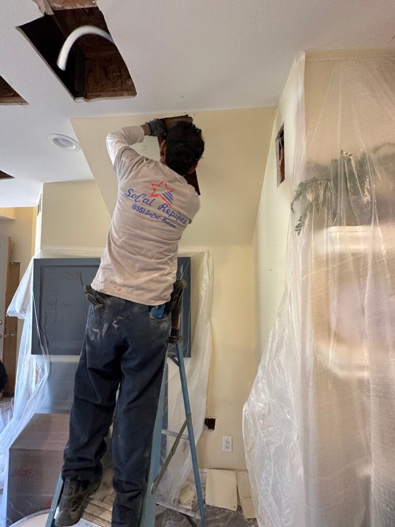 PEX repiping project showing new water lines installed by SoCal Repipes in Southern California