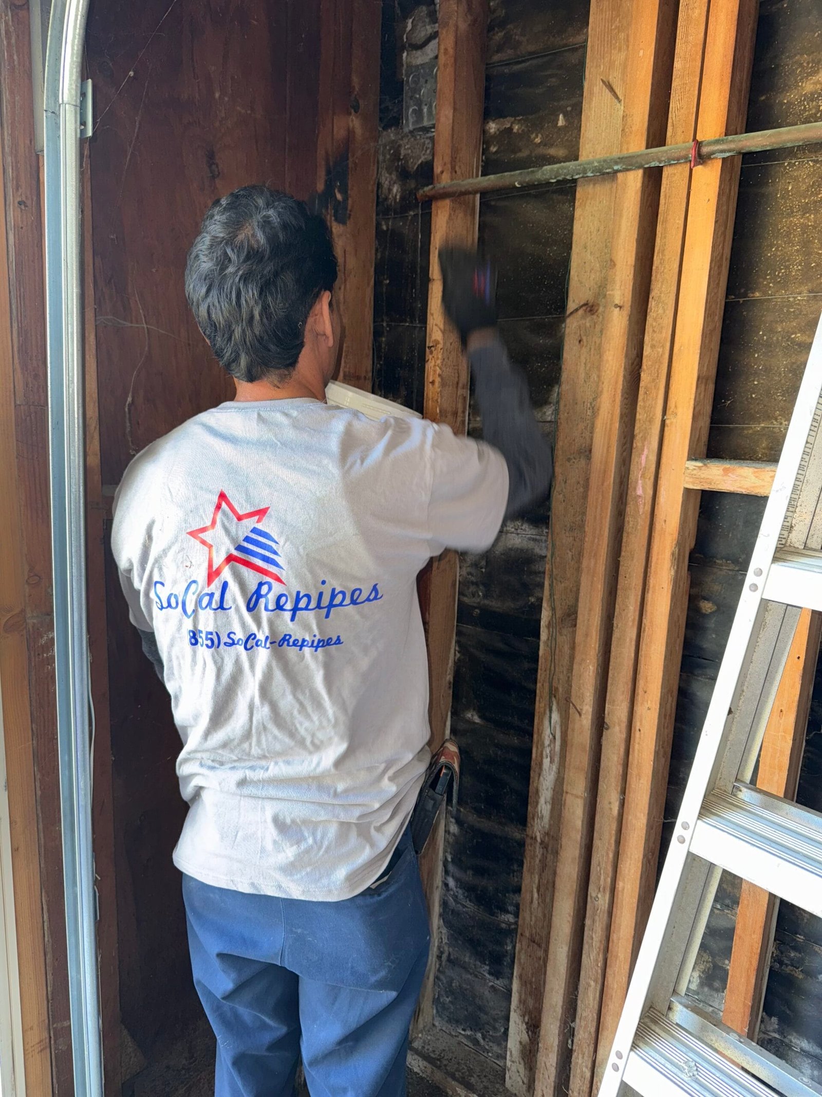 Whole house repiping with new PEX and copper water lines installed by SoCal Repipes in Southern California