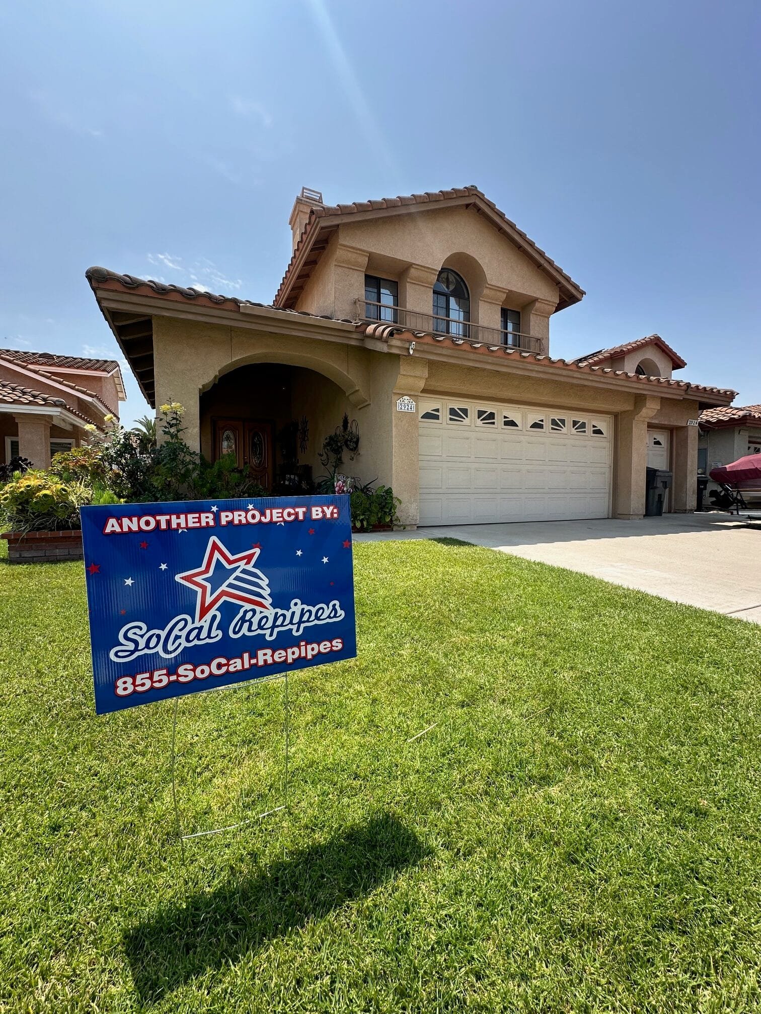 Repipe specialist replacing old water lines with PEX A and Copper Type L in a Southern California home
